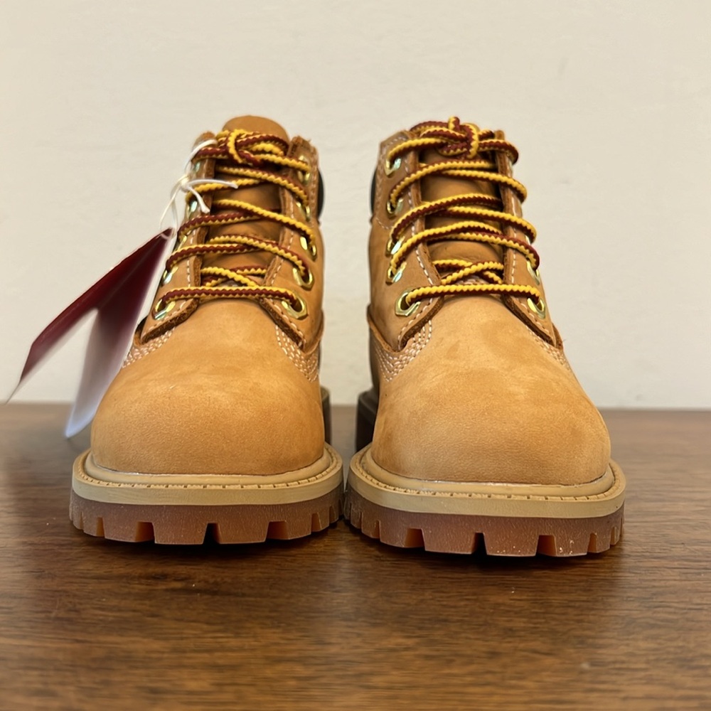 Toddler Timberland® Premium 6-Inch Waterproof Boot - Wheat Nubuck - Picture 8 of 13